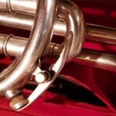 SML Strasser Marigaux Lemaire B Flat Silver Plated Cornet 1930s image 11