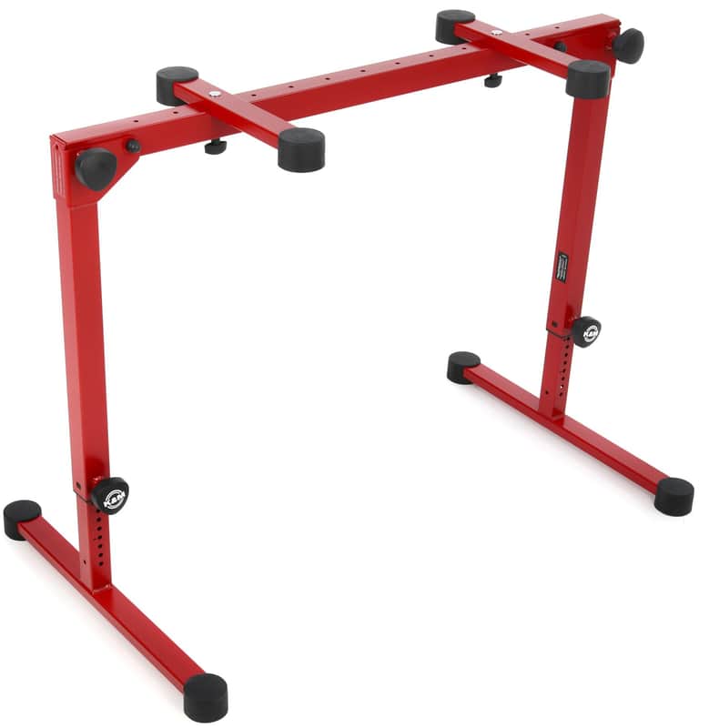 K&M 18820 Omega Pro Keyboard Stand - Ruby Red image 1