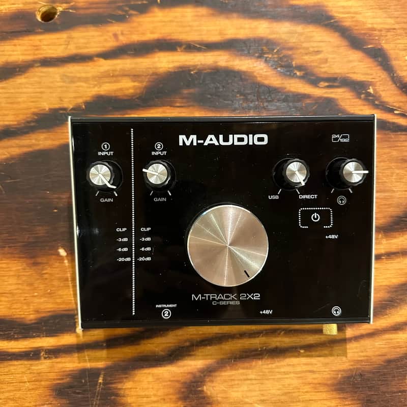 M-Audio M-Track 2x2M USB Audio/MIDI Interface 2010s - Black | Reverb