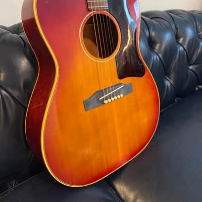 MINT! 1966 Gibson B-25 - Sunburst / Cherryburst, with original case image 5