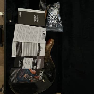PRS Custom 24 Wood Library 10-top Charcoal Fade image 7