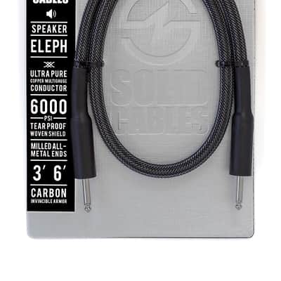 Solid Cables Eleph Speaker Cable 3' Carbon Black image 1