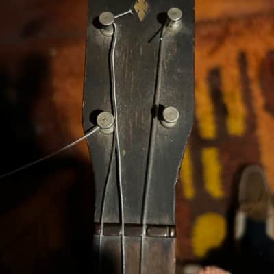 Vintage 1920s–30s Banjo Ukulele / Banjolele – Prewar Chicago Made – Grover Pat. Tailpiece – Original Skin Head - COOL! image 16