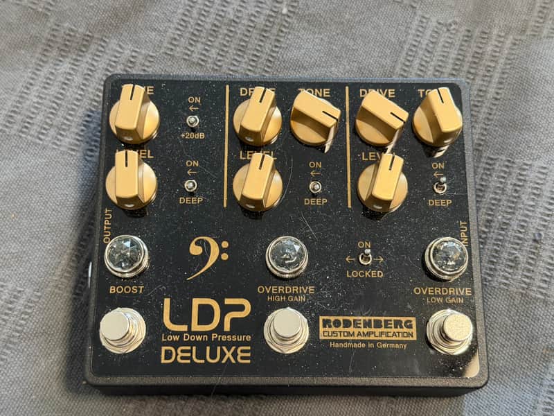 Rodenberg LDP deluxe Low Down Pressure low / high gain overdrive / boost for bass image 1