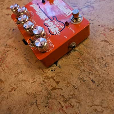 Wampler Autographed Brent Mason Hot Wired Overdrive Distortion 2000s - Orange Metal image 4