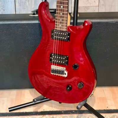 Nice 1994 PRS CE 22 Mahogany Tremolo , Vintage Cherry HSC image 16