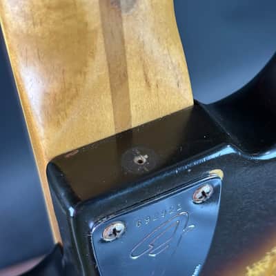 Vintage 1975 Fender Jazz Bass 3-Color Sunburst w/non original case TSU25058 image 19