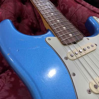 Fender Vintera Road Worn '60s Stratocaster  2021 - Lake Placid Blue image 4