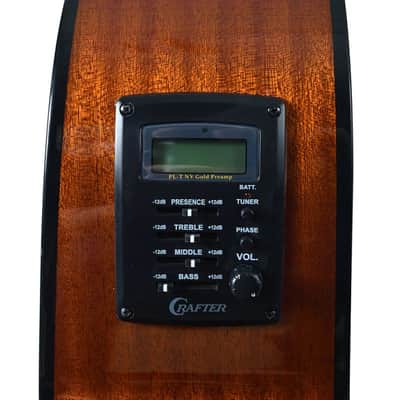 Crafter HJ250-CE-N Silver Series 250 Jumbo Cutaway Engelmann Laminated Spruce Top Mahogany Neck 6-String Acoustic-Electric Guitar image 3