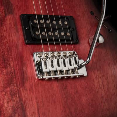 Cort X100 X Series Double Cutaway Electric Guitar - Open Pore Black Cherry Burst (X100OPBB-U) image 3