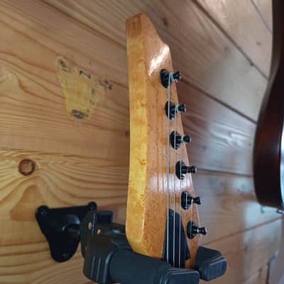 Handcrafted Boutique Electric Guitar – Birdseye Maple Top – Made in Italy (1980s–1990s) image 16