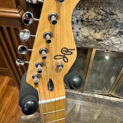 Johnny Reb Telecaster Style  - Cherry Sunburst - Semi-Hollow Body - Near Mint! image 7