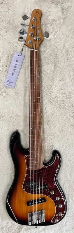 Tagima Model Predator 5 SB Bass - Fan Fret Offset bass in Tobaco Sunburst image 1