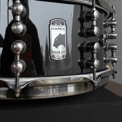 Mapex Black Panther Mahogany 6x14 Jeff Hamilton Signature 'Maximus' Snare Drum in Gloss Piano Black with Black Brushed Hardware (DH Rm 4) image 2