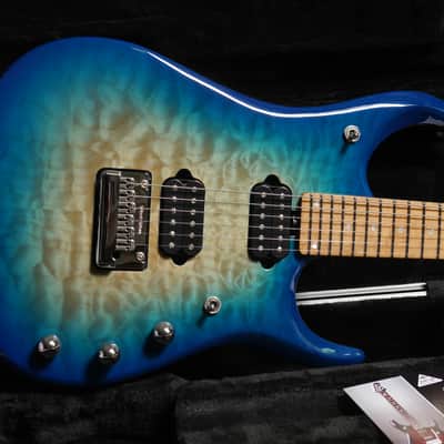 Music Man BFR LTD JP15-6 Quilt Maple 2015 - Bali Blue image 1