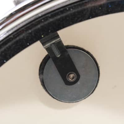 90's-Mid 2000's Ludwig LM404 "Black Galaxy" Acrolite Snare Drum w/ Case, Stand, Sticks, & Practice Pad image 13