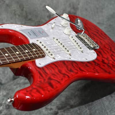 Fender Hybrid II Stratocaster Killer Quilt Maple Top Cherry Red w FAST Same Day Shipping image 5