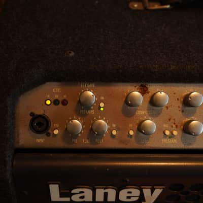Vintage 1995 Laney DB300H "Database" Bass Amp Head - 300W Hybrid (Powers On) image 5