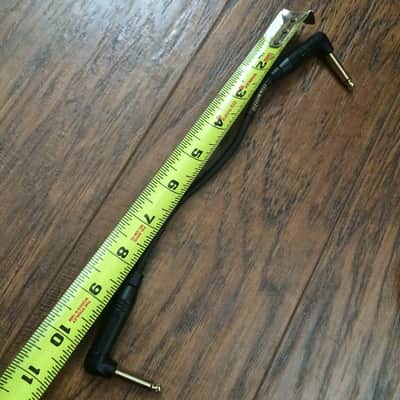 Mogami Gold 10" pedalboard patch cables (right angle angle Amphenol plugs) 4 cable lot image 3