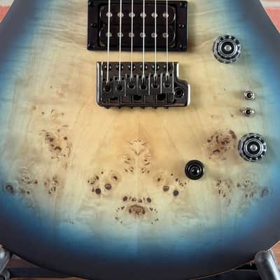 PRS SE Custom 24-08 Exotic Electric Guitar - Lake Blue Midnight Burst image 5