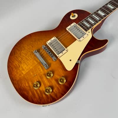 2018 Gibson Tom Murphy Painted & Aged R8 '58 Reissue Les Paul Standard Ice Tea Burst image 11