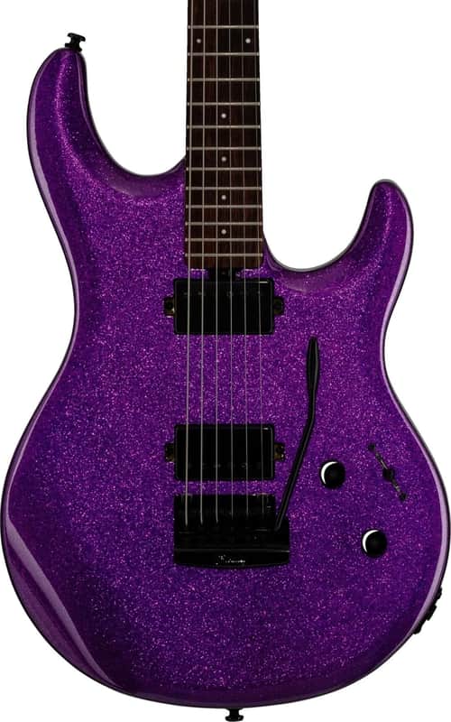 Sterling LK100 Luke Electric Guitar, Rosewood Fingerboard, Purple Sparkle image 1