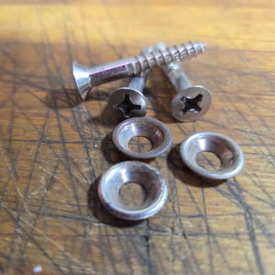 Vintage RARE 1960's USA Harmony Silvertone Kay 1 1/2 Inch Guitar Neck Screws & Grommets Luthier Parts #6 image 1