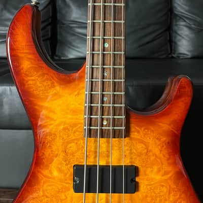 Dean Jeff Berlin Player Signature Bass Mid-2010 - Trans Braziliaburst image 7
