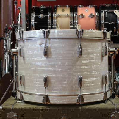 2006 Buddy Rich Drum Company Outfit in White Marine Pearl 14x24 9x13 16x16 16x16 image 5