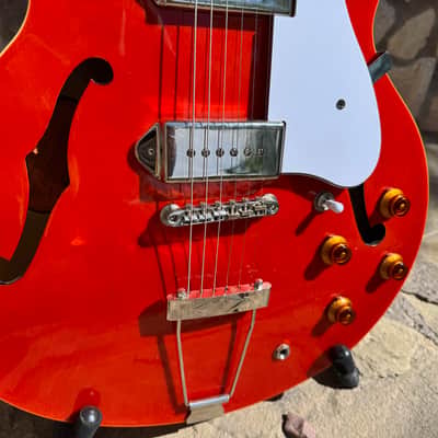 Epiphone Ltd. Ed. Casino - Rare GLOSS Sunrise Orange (2018 Qingdao) w/ Hard Case image 5