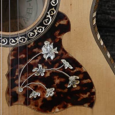 Early 1900's French Parlor Guitar - Mirecourt René Gérome Salon, Gypsy Parlor - Romantic Nylon String image 12