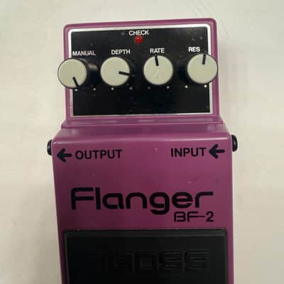 Boss Roland BF-2 Flanger Analog Vintage Rare Yellow Label Guitar Effect Pedal image 2