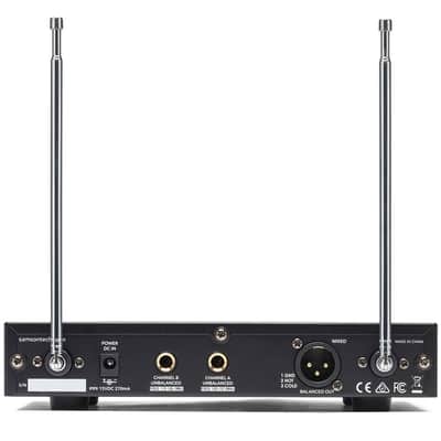 Samson Stage 212 Frequency-Agile, Dual-Channel Handheld VHF Wireless System, E Band image 4