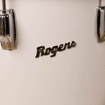 1970s Rogers "New England White" Drum Set 14x22 9x13 16x16 image 5