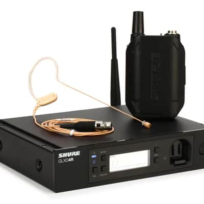 BRAND NEW Shure GLXD14R/MX53 GLX-D Advanced Digital Wireless Presenter Rack System w/ MX153 Headworn Earset Microphone GLXD1 Bodypack Transmitter & GLXD4R Rackmountable Receiver w/ Ears SB902A Rechargeable Lithium-ion Battery Padded zipper accessory case image 12