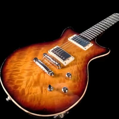 Luthier made semihollow guitar 2026 - Red cherry sunburst image 9