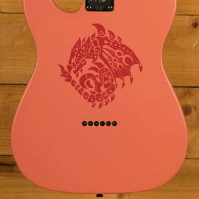 Fender Monster Hunter Rathalos Telecaster - Rosewood - Rathalos Red image 2