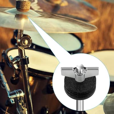 21Pcs Cymbal Replacement Accessories - Cymbal Parts Include Felt Sleeves, Washers, Wing Nuts, Felts, Hi-Hat Clutch Felt, Hi Hat Cup image 6