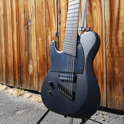 Schecter DIAMOND SERIES PT-8 MS Black Ops Satin Black Open Pore Left Handed 8-String Electric Guitar image 7