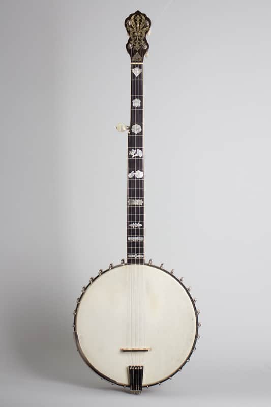 Vega  Tu-Ba-Phone #9 5 String Banjo (1923), ser. #67614, original black hard shell case. image 1