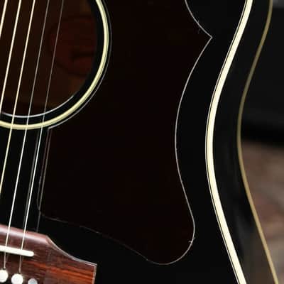 Gibson '50s J-45 Original Acoustic/Electric Guitar - Ebony with Hardshell Case image 12