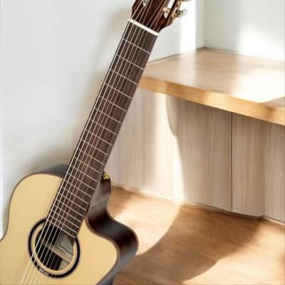 Ortega RCE158RW-8 Performer Series 8-String Classical Guitar â€“ Nylon Strings, Solid European Spruce, gloss finish Indonesian Rosewood, gloss finish, Cutaway, w/ Pickup image 8