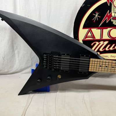 Washburn USA Custom Shop Vindicator Flying V Guitar with Case - Black image 4
