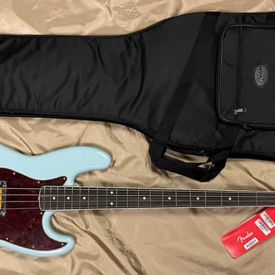 Fender "Gold Foil" Jazz, Sonic Blue w/ Ebony *IN STOCK* image 7