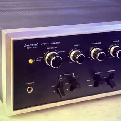 πΆβ¨ Sansui AU-7500 Vintage Integrated Amplifier β Serviced / Cleaned, Bench Tested, 100V JDM image 5