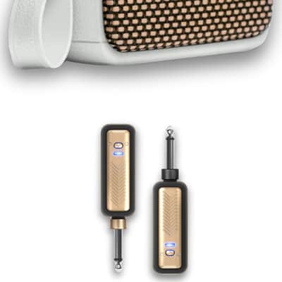 Positive Grid Spark GO Ultra-Portable Guitar Combo Amplifier, 5W, Pearl & Spark LINK Wireless System image 1