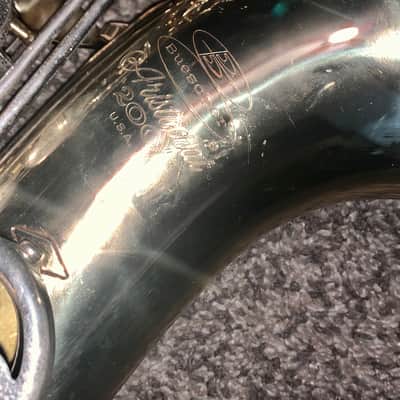 Buescher aristocratic 200 tenor Saxophone  made in the usa ohsc image 2