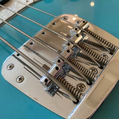 Fender Japan Rare 2002 Mustang Bass CIJ California Blue Finish image 10