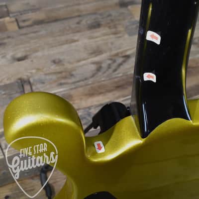 Pre-Owned Big H Design Splatocaster - Metallic Yellow with Hard Shell Case image 19