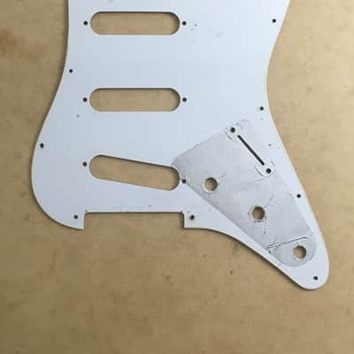 LEFTY Fender Stratocaster Pickguard 3-Ply Parchment Left Strat Natural Old Relic image 12